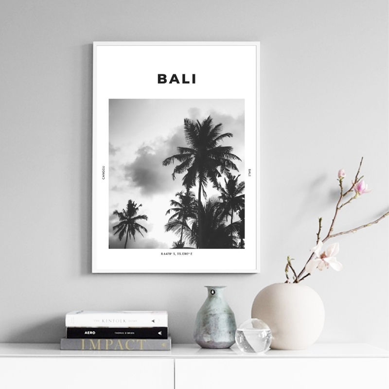 발리 여행 프린트 블랙 화이트 사진 포스터 월 아트 좌 - Photography Bali 리뷰 및 가격