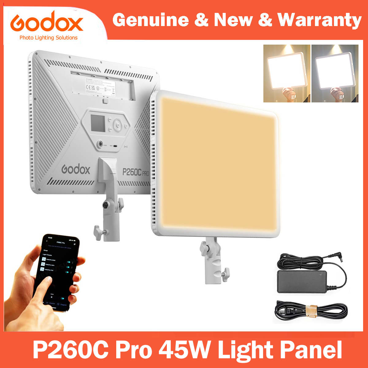 Godox P260C Pro LED 비디오 라이트 패널 - Video Led Light Panel 리뷰 및 가격