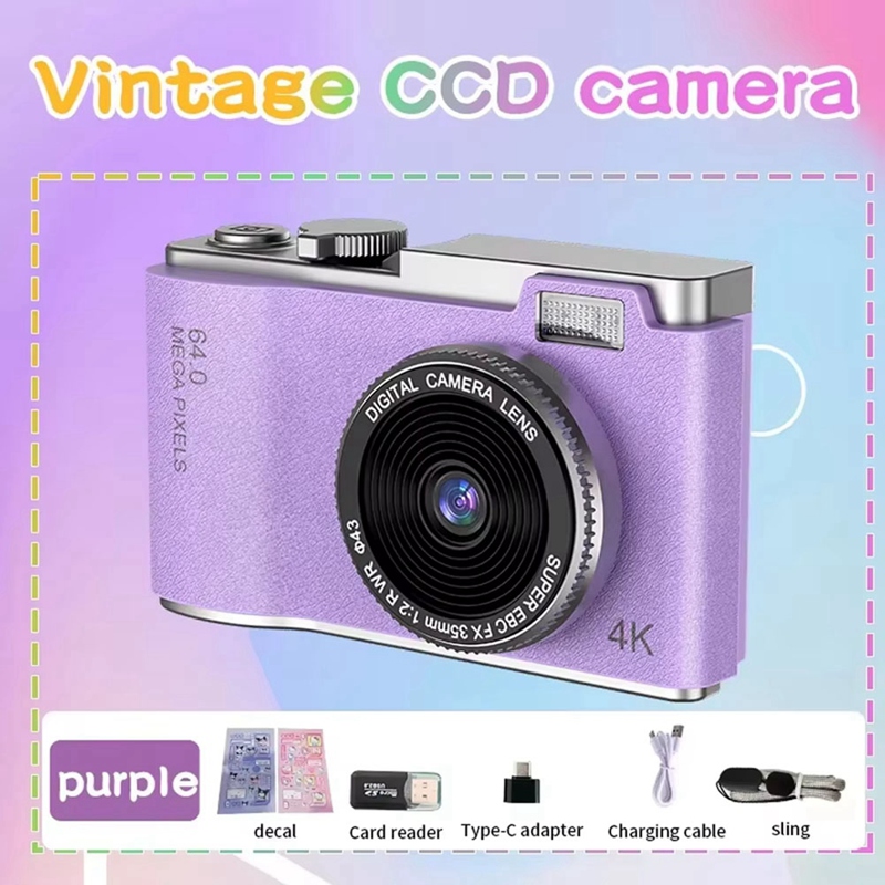 4K CCD 8배 디지털 줌 디지털 카메라, 학생용 컴 - Photography Digital 리뷰 및 가격